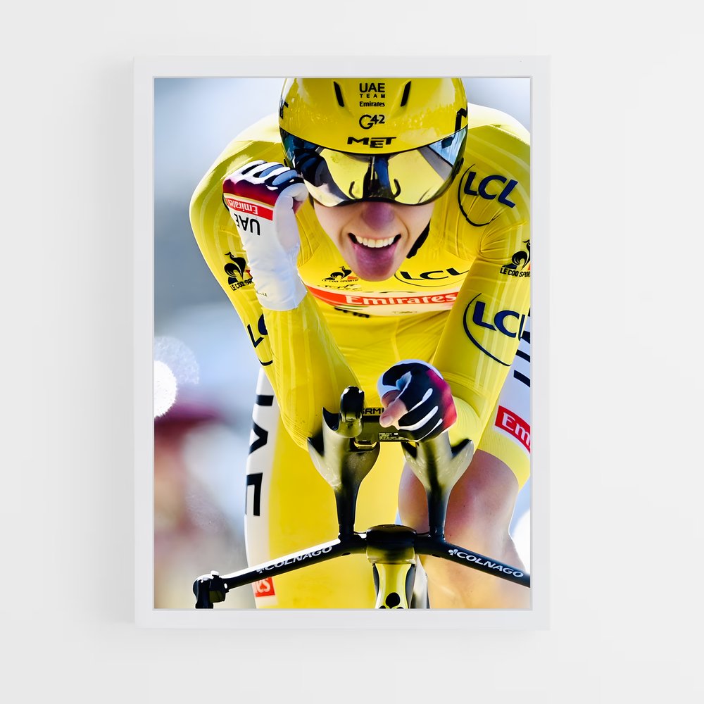 Poster Tadej pogacar selle – affiche Cyclisme (vue 3)